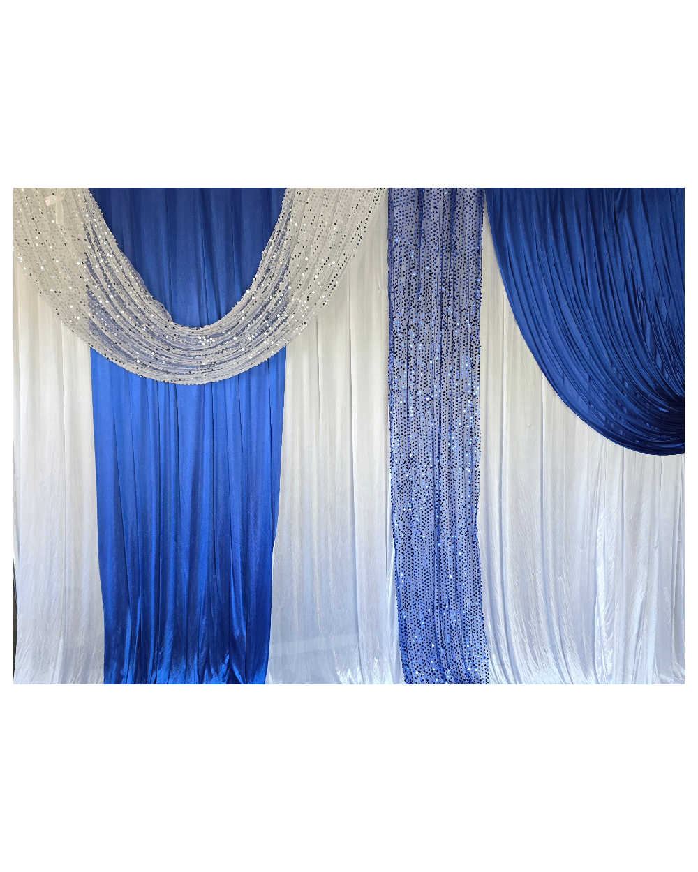 Blue and white 3m x 6m (Half Viewed)